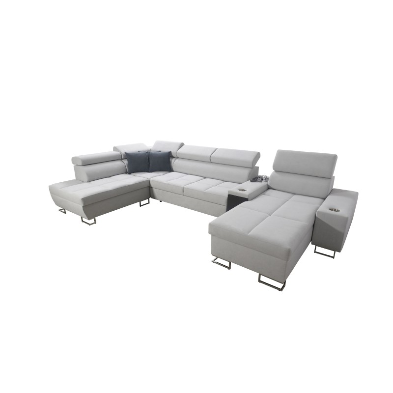 Кутовий диван у формі U Orbix V з функцією сну | Меблі з Velvet, Ultario Velvet 2960 Sawana 84