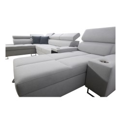 U-shaped Orbix V sectional sofa with sleeping function | Furniture with Velvet, Ultario Velvet 2960 Sawana 84