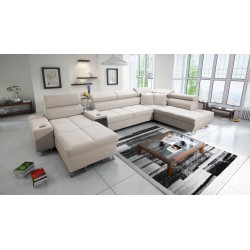 Orbix V U-Shaped Sofa with Sleeping Function | Velvet Furniture, Ultario Velvet 2979 Sawana 84