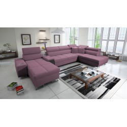 Кутовий диван у формі U Orbix V з функцією сну | Меблі з Velvet, Ultario Velvet 2961 Sawana 84