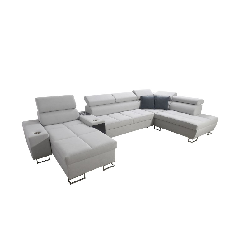 U-shaped corner sofa Orbix V with a sleeping function | Furniture from Velvet, Ultario Velvet 2961 Sawana 84