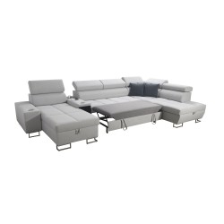 U-shaped Orbix V sectional sofa with sleeping function | Furniture with Velvet, Ultario Velvet 2960 Sawana 84
