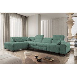 Ballagio XI corner sofa with a sleeping function in Plecionka fabric, Spring 1116 – comfort and style in one