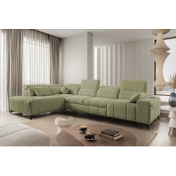 Ecksofa Ballagio XI mit Schlaffunktion in Stoffgeflecht, Spring 1115 – Komfort und Stil in einem