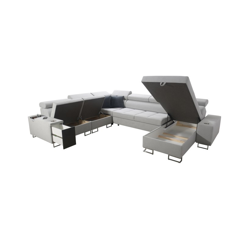 Кутовий диван Orbix VIII з функцією сну - твоє місце для релаксу та відпочинку.