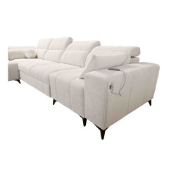 Ballagio XI corner sofa with a sleeping function in Plecionka fabric, Spring 1108 – comfort and style in one