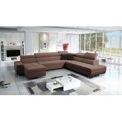 Orbix X U-Shaped Sectional Sofa with Sleeping Function and USB Port | Plecionka, Sawana 25 | Living Room Furniture