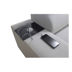 Narożnik w kształcie U Orbix X z funkcją spania i portem usb | Velvet, Ultario Velvet 2978 | Meble Salonowe