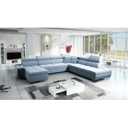 Orbix X U-shaped sectional sofa with a sleeping function and USB port | Velvet, Ultario Velvet 2960 | Living Room Furniture