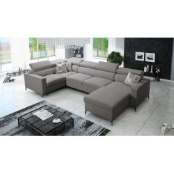 U-shaped corner sofa Arco V Mini with a sleeping function, adjustable