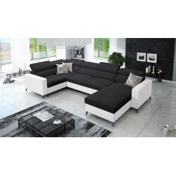 U-förmiges Ecksofa Arco V Mini mit Schlaffunktion, verstellbar