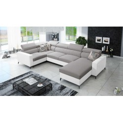 U-shaped corner sofa Arco V Mini with a sleeping function, adjustable