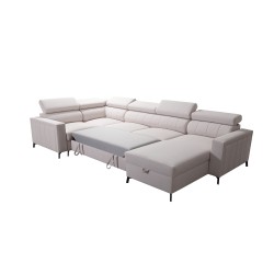 U-förmiges Ecksofa Arco V Mini mit Schlaffunktion, verstellbar