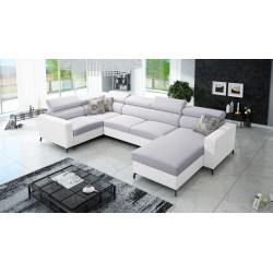 U-förmiges Ecksofa Arco V Mini mit Schlaffunktion, verstellbar