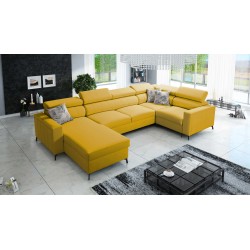 U-shaped corner sofa Arco V Mini with a sleeping function, adjustable
