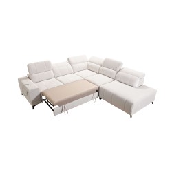 Luxuriöse Ecksofa Ballagio IX mit Schlaffunktion Plecionka, Spring 1116