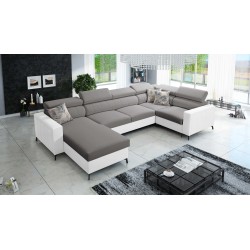 U-förmiges Ecksofa Arco V Mini mit Schlaffunktion, verstellbar