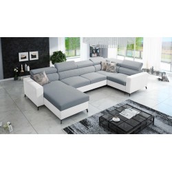U-shaped corner sofa Arco V Mini with a sleeping function, adjustable