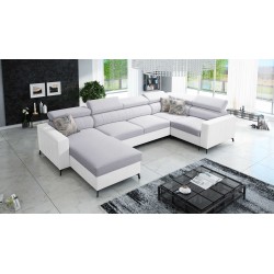 U-shaped corner sofa Arco V Mini with a sleeping function, adjustable