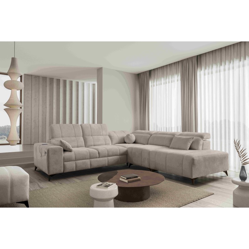 Luxus-Ecksofa Ballagio IX mit Schlaffunktion Plecionka, Spring 1110