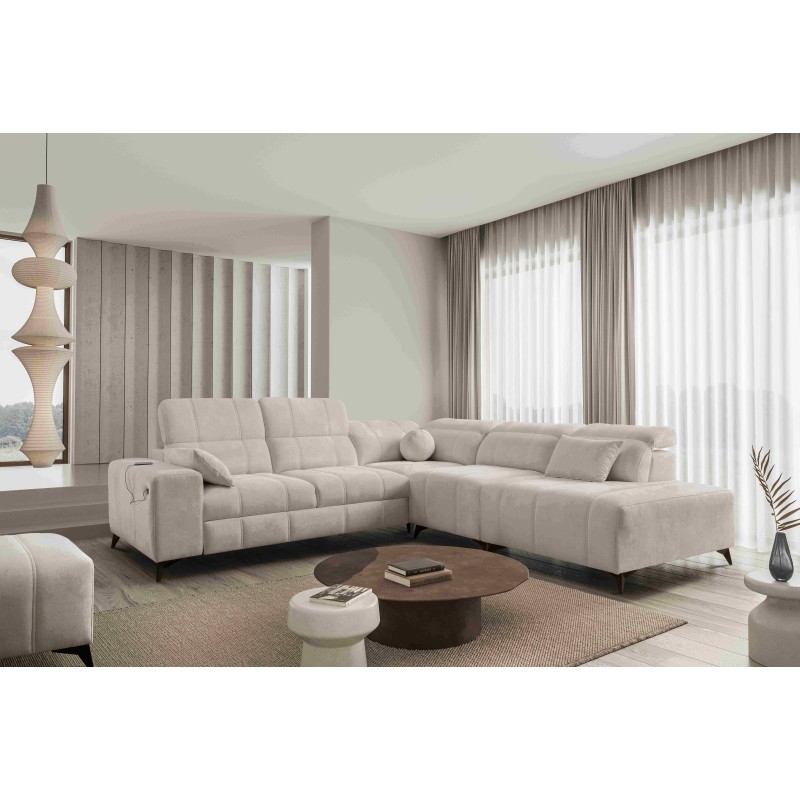 Luxus-Ecksofa Ballagio IX mit Schlaffunktion Plecionka, Spring 1108
