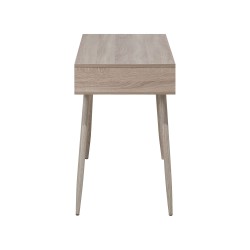 Biurko z szufladą i półką 100 x 48 cm jasne drewno DEORA