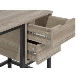 Biurko z szufladami 120 x 48 cm jasne drewno GRANT
