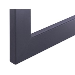 Biurko z szufladami 120 x 55 cm jasne drewno z czarnym VIDA