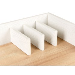 Biurko 90 x 60 cm jasne drewno z białym ANAH