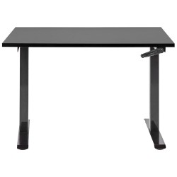 Biurko regulowane manualnie 120 x 72 cm czarne DESTINES