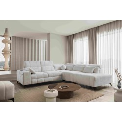 Luxus-Ecksofa Ballagio IX mit Schlaffunktion Flechtwerk, Spring 1104