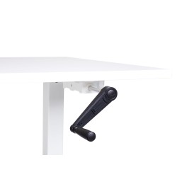 Biurko regulowane manualnie 120 x 72 cm białe DESTINES