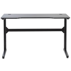 Biurko gamingowe RGB LED 120 x 60 cm czarne DEXTER