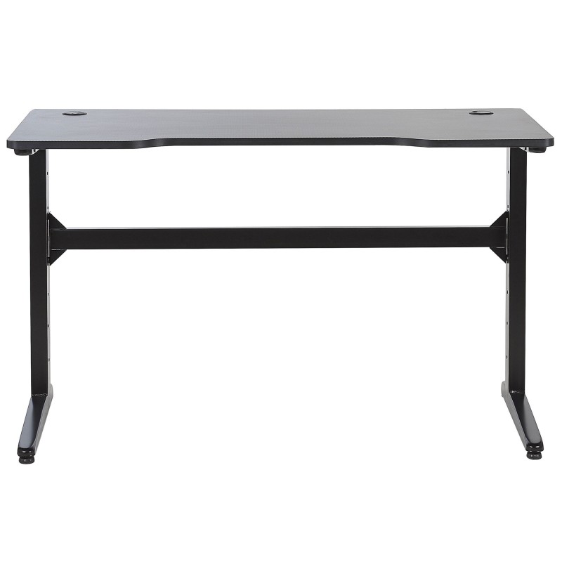 Biurko gamingowe RGB LED 120 x 60 cm czarne DEXTER