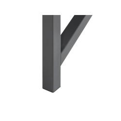 Biurko z szufladami 117 x 57 cm czarne MORITON