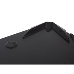 Biurko gamingowe RGB LED 120 x 60 cm czarne DANVERS