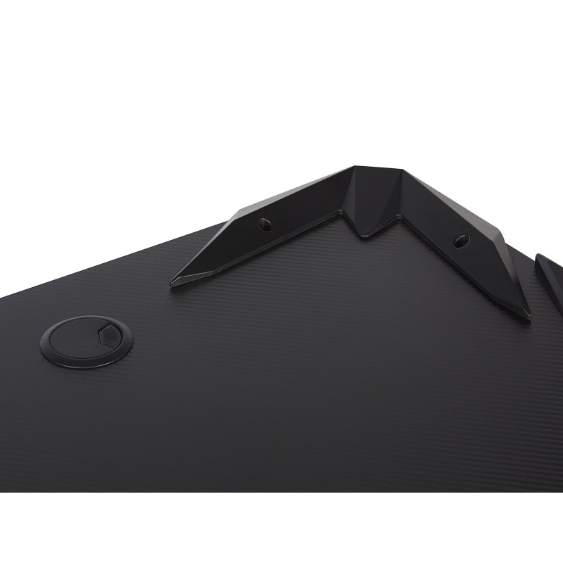 Biurko gamingowe RGB LED 120 x 60 cm czarne DANVERS