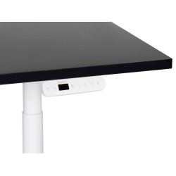 Biurko regulowane elektrycznie 160 x 72 cm czarno-białe DESTINAS