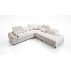 Luxus-Ecksofa Ballagio IX mit Schlaffunktion Flechtwerk, Spring 1104