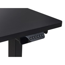 Biurko narożne lewe regulowane elektrycznie 160 x 59 cm czarne DESTINES