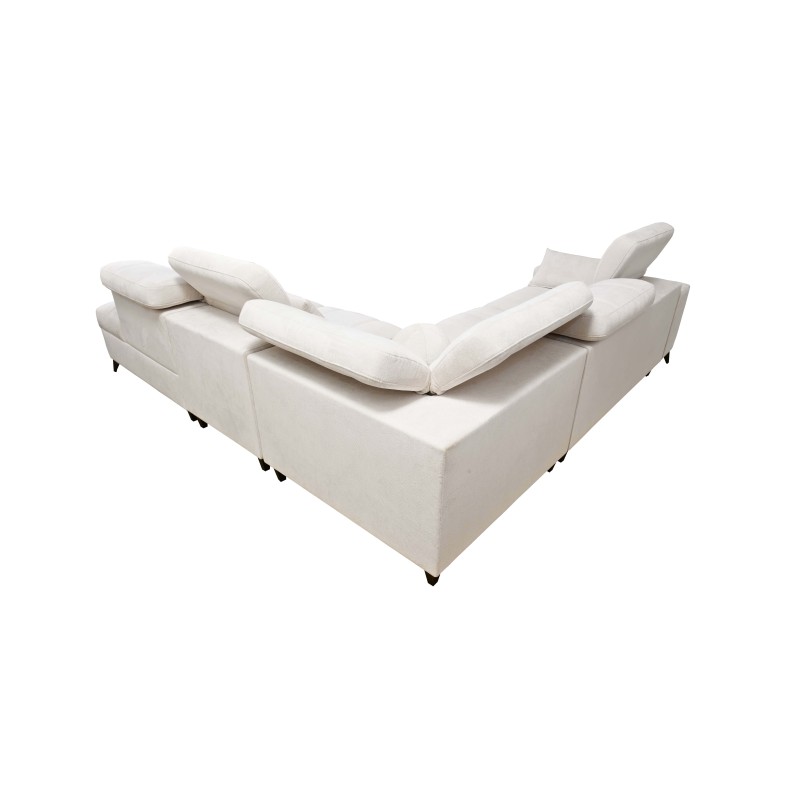 Luxus-Ecksofa Ballagio IX mit Schlaffunktion Flechtwerk, Spring 1104