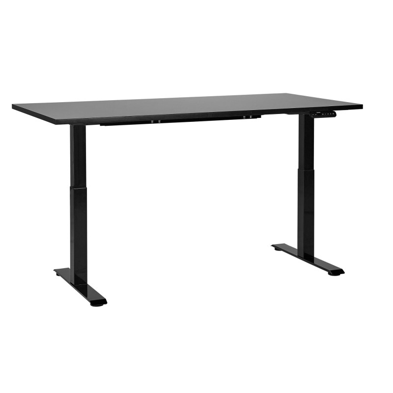 Biurko regulowane elektrycznie 160 x 72 cm czarne DESTINES