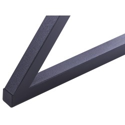 Biurko z szufladą 120 x 54 cm ciemne drewno z czarnym NOXON