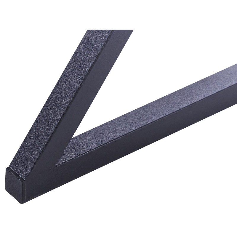 Biurko z szufladą 120 x 54 cm ciemne drewno z czarnym NOXON