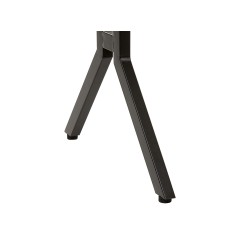 Biurko 120 x 48 cm beżowoszary drewno z czarnym CREEK