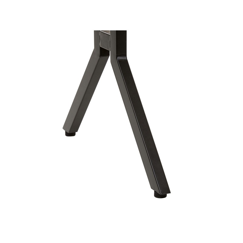 Biurko 120 x 48 cm beżowoszary drewno z czarnym CREEK