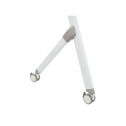 Biurko składane z kółkami 180 x 60 cm jasne drewno z białym BENDI