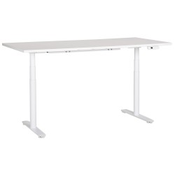 Biurko regulowane elektrycznie 180 x 80 cm białe DESTINAS