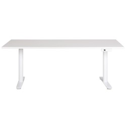 Biurko regulowane elektrycznie 180 x 80 cm białe DESTINAS