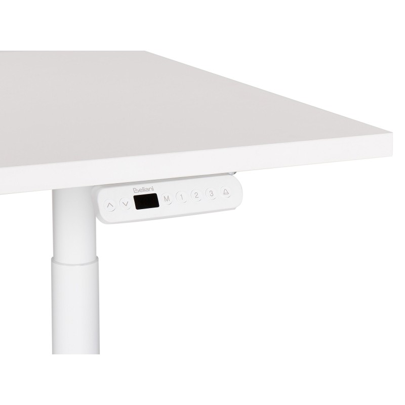 Biurko regulowane elektrycznie 180 x 80 cm białe DESTINAS